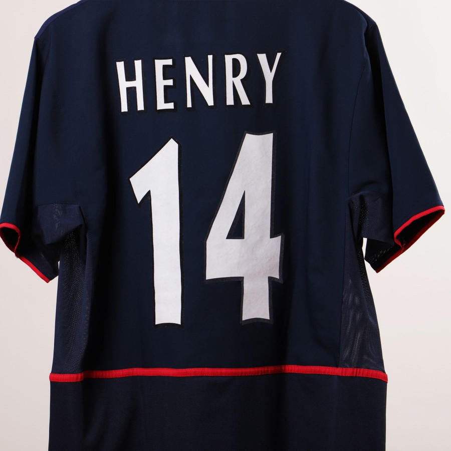Henry Arsenal Nike Home 2002 2003 2004 Long Sleeve Soccer Jersey