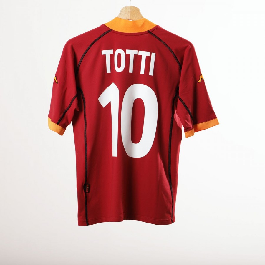 Maglia Roma Totti Scudetto 2001 2002 Serie A kappa Ufficiale Home INA jersey 