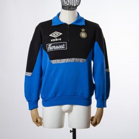 Felpa Vintage Mezza Zip Inter Umbro 1991 1992