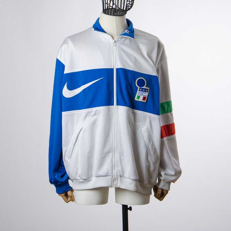 Felpa nike bianca e blu shop