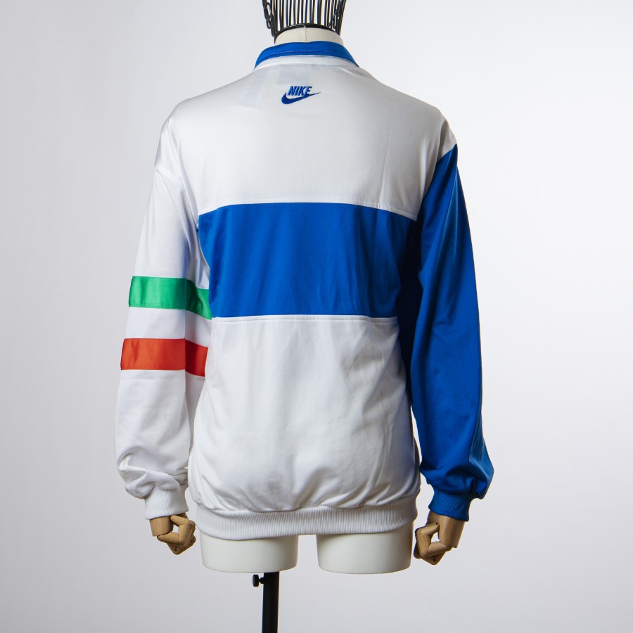 Felpa Italia bianca e blu Nike Euro 1996