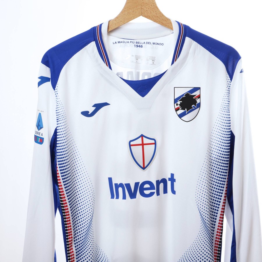 2019 2020 sampdoria joma away jersey ls gabbiadini 23