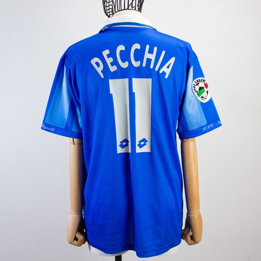 MAGLIA HOME NAPOLI LOTTO 1996 1997 11 PECCHIA