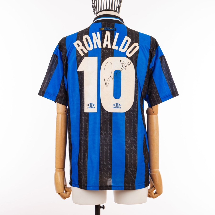 Maglia home Inter Ronaldo 10 autografata 1997/1998
