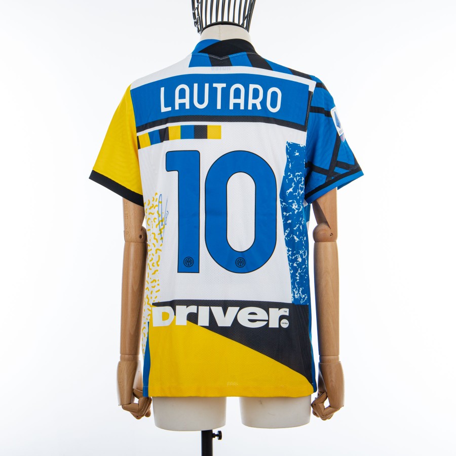 maglia fourth inter lautaro 10 autografata 2020 2021