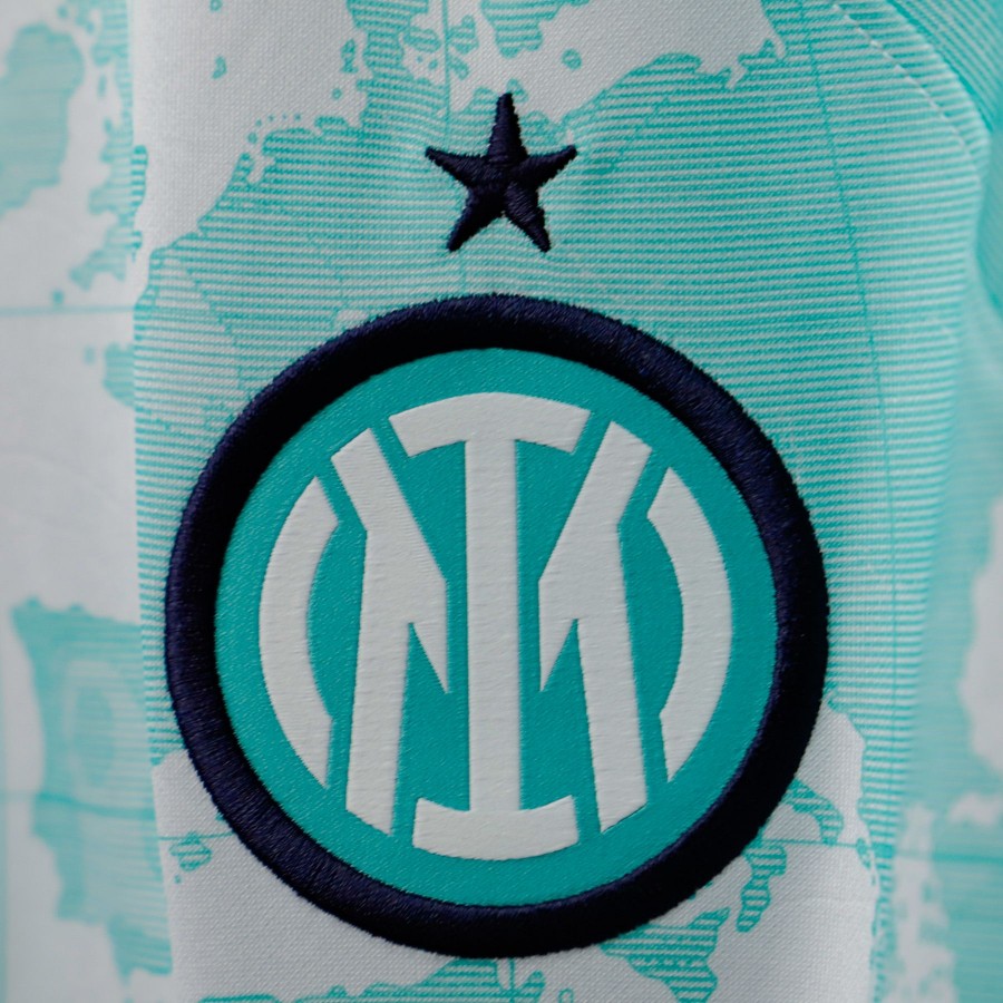 Nike Inter Milan Henrikh Mkhitaryan Away Jersey w/ Champions League + Copa  Italia Patches 23/24 (White/Lyon Blue)