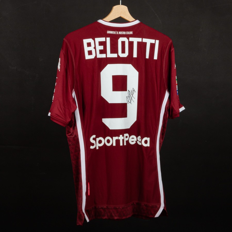 maglia home torino kappa belotti 9 2018 2019 autografata