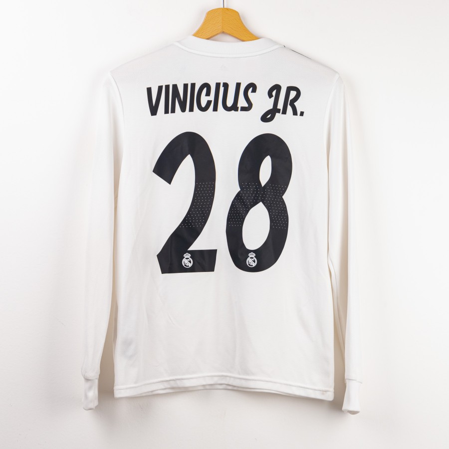2018 2019 Real Madrid Adidas Vinicius Jr 28 Kids Home Jersey