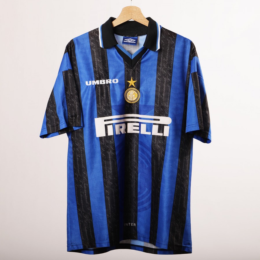 HOME INTER JERSEY UMBRO RONALDO 10 1997 1998