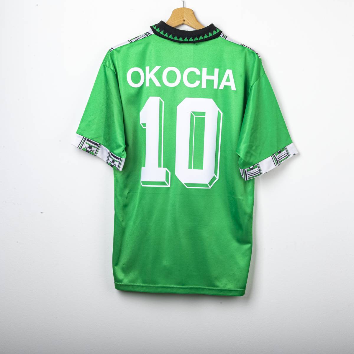 Nigeria Adidas Okocha 10 Home Shirt, 1994 World Cup USA