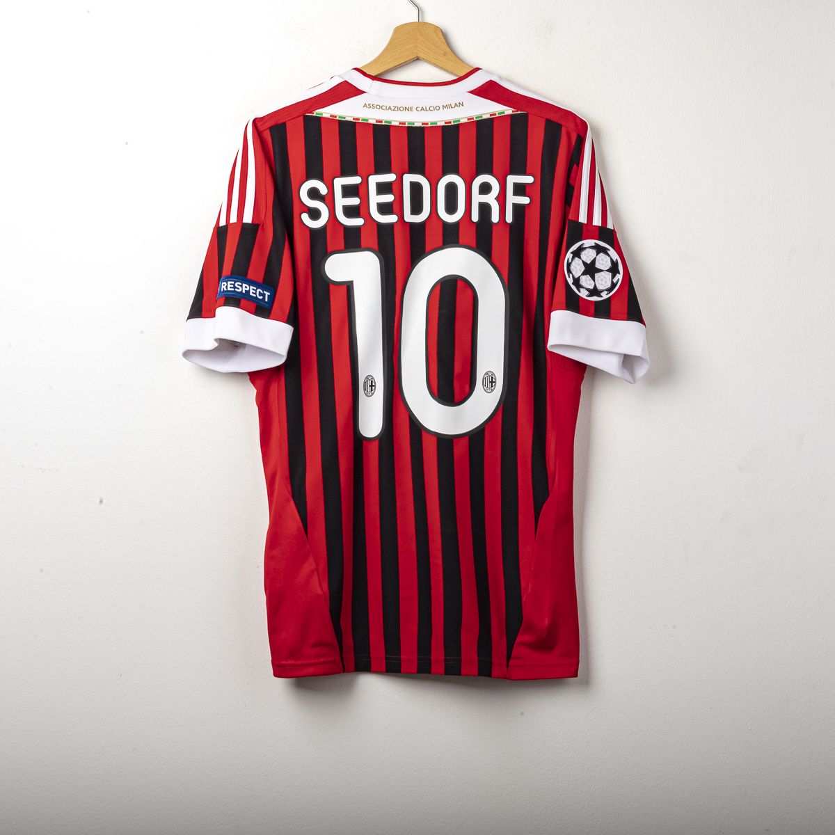 maglia home milan Uefa Adidas Seedorf 10 mc 2011/2012