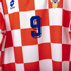maglia home croazia lotto suker n9 1996