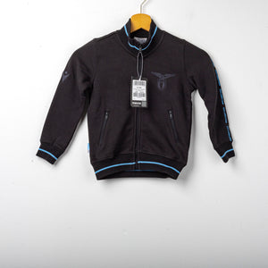 Felpa Lazio Macron Bambino Full Zip Nera 2020/2021