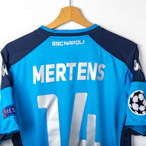 Maglia Home Napoli Kappa Mertens 14 Uefa 2018/2019