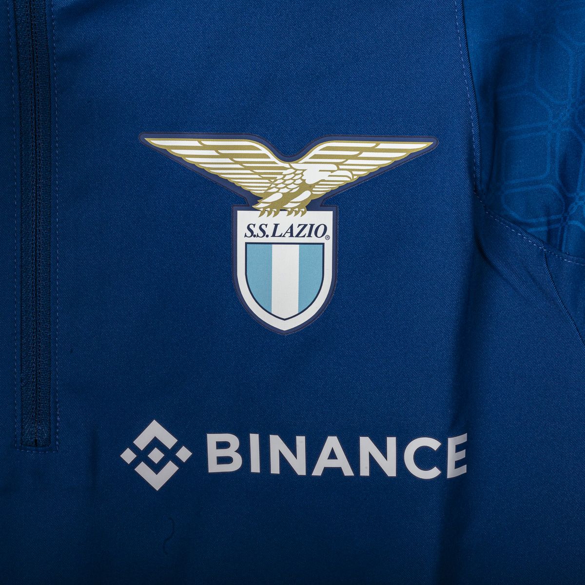 felpa pre gara lazio mizuno blu 2022/2023