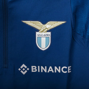 felpa pre gara lazio mizuno blu 2022/2023