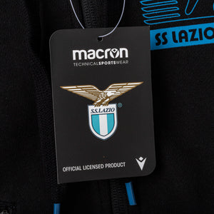 Felpa bambino Lazio nera full zip con cappuccio 2019/2020
