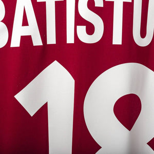 Maglia Home As Roma Kappa Batistuta n18 2000/2001