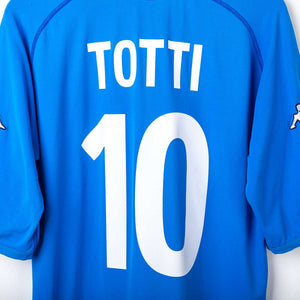 Italy Kappa Totti 10 2002 Home Shirt