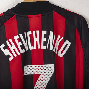 Maglia Home Ac Milan Adidas Shevchenko n7 2002/2003