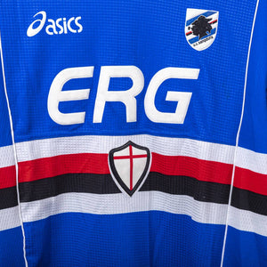 maglia home sampdoria asics bettarini 3 2002/2003