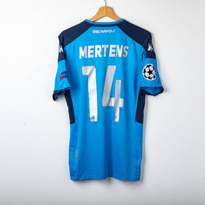 Maglia Home Napoli Kappa Mertens 14 Uefa 2018/2019