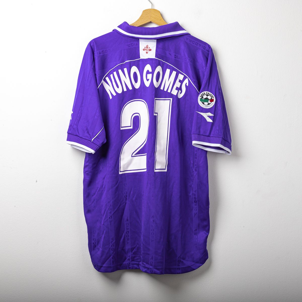 Maglia Home Fiorentina Diadora Nuno Gomes n21 2000/2001