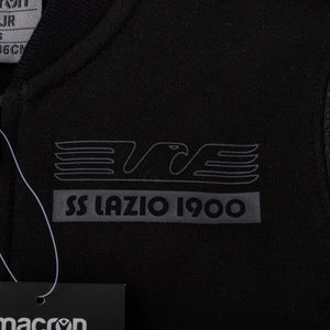 Felpa bambino Lazio nera zip frontale 2019/2020