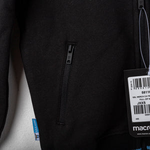 Felpa Lazio Macron Bambino Full Zip Nera 2020/2021
