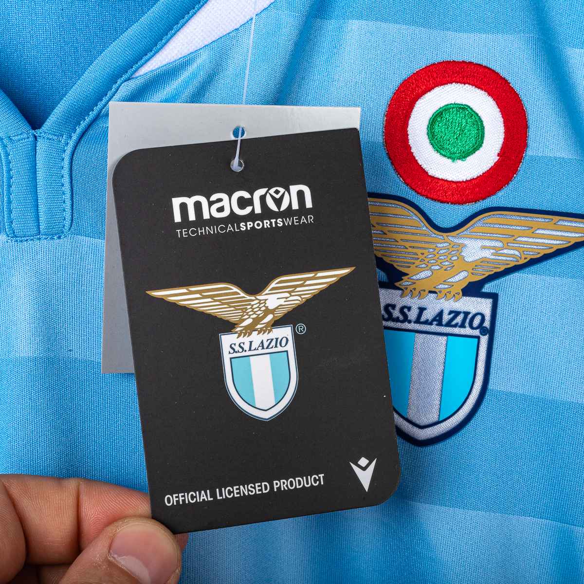 maglia home lazio macron immobile 17 con cartellino 2019/2020