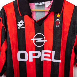 Maglia Home Milan Lotto Opel Maldini 3 1995/1996