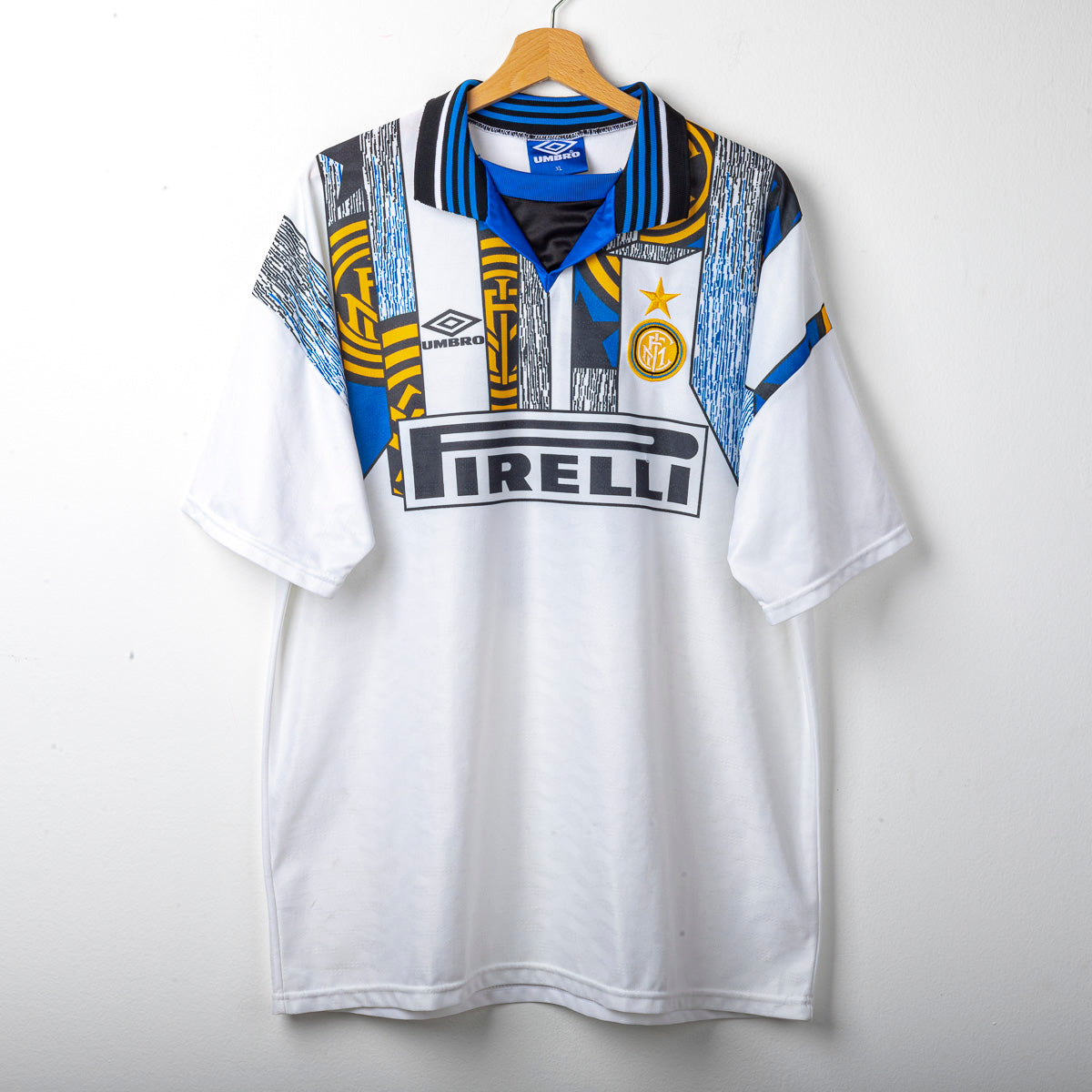 Maglia Bianca Away Inter Umbro R.Carlos 6 1995/1996