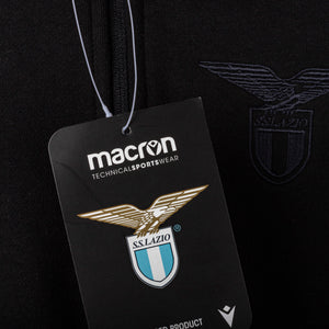 Felpa Lazio Macron Bambino Full Zip Nera 2020/2021