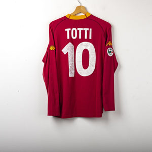 Maglia Home As Roma Kappa Totti n10 ml 2000/2001