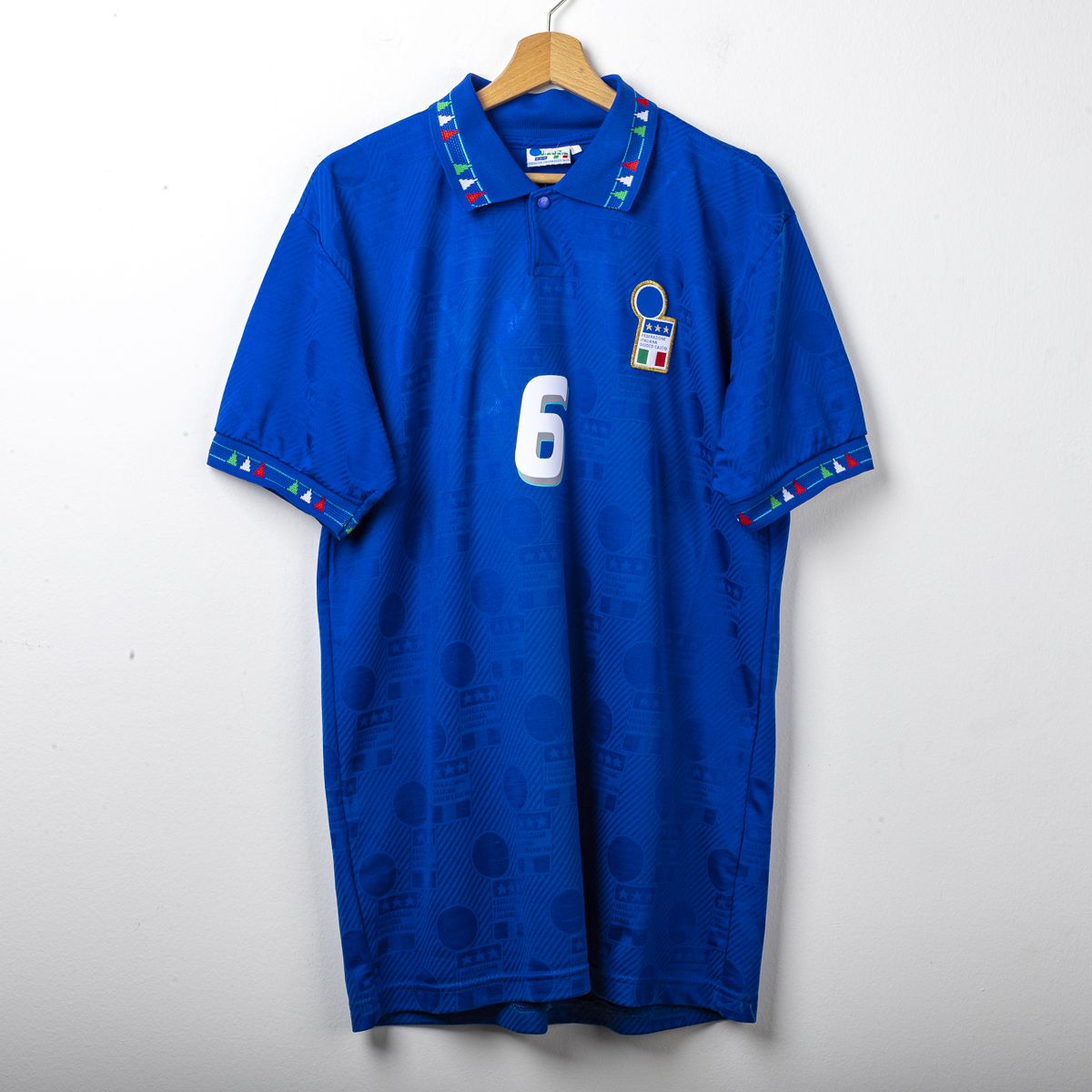 Maglia Home Italia Diadora Baresi 6 USA 1994
