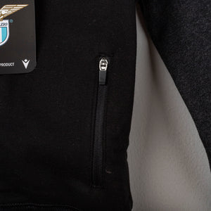 Felpa bambino Lazio nera zip frontale 2019/2020