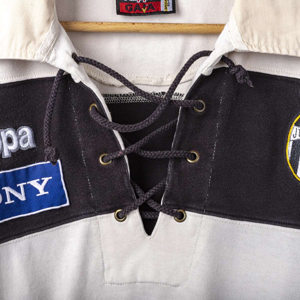 Juventus Polo White Black Kappa Sony 1996/1997
