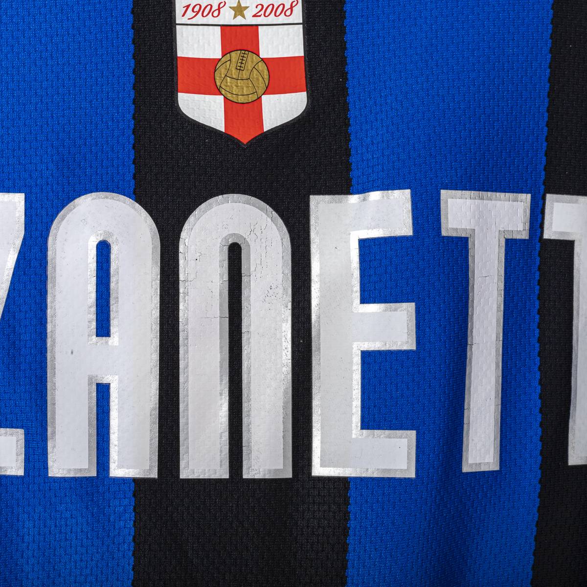 Maglia Home Inter Nike Zanetti 4 2007/2008  79x52