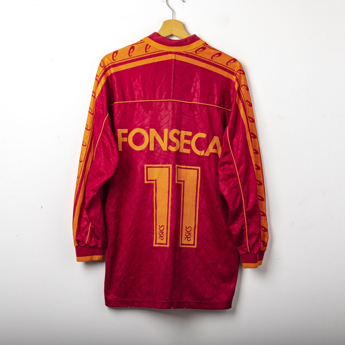Maglia Home Roma Asics Fonseca ML 11 1995/1996 74X57