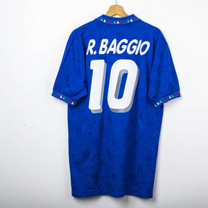 Italy Home Shirt Diadora Baggio 10 USA World Cup 1994
