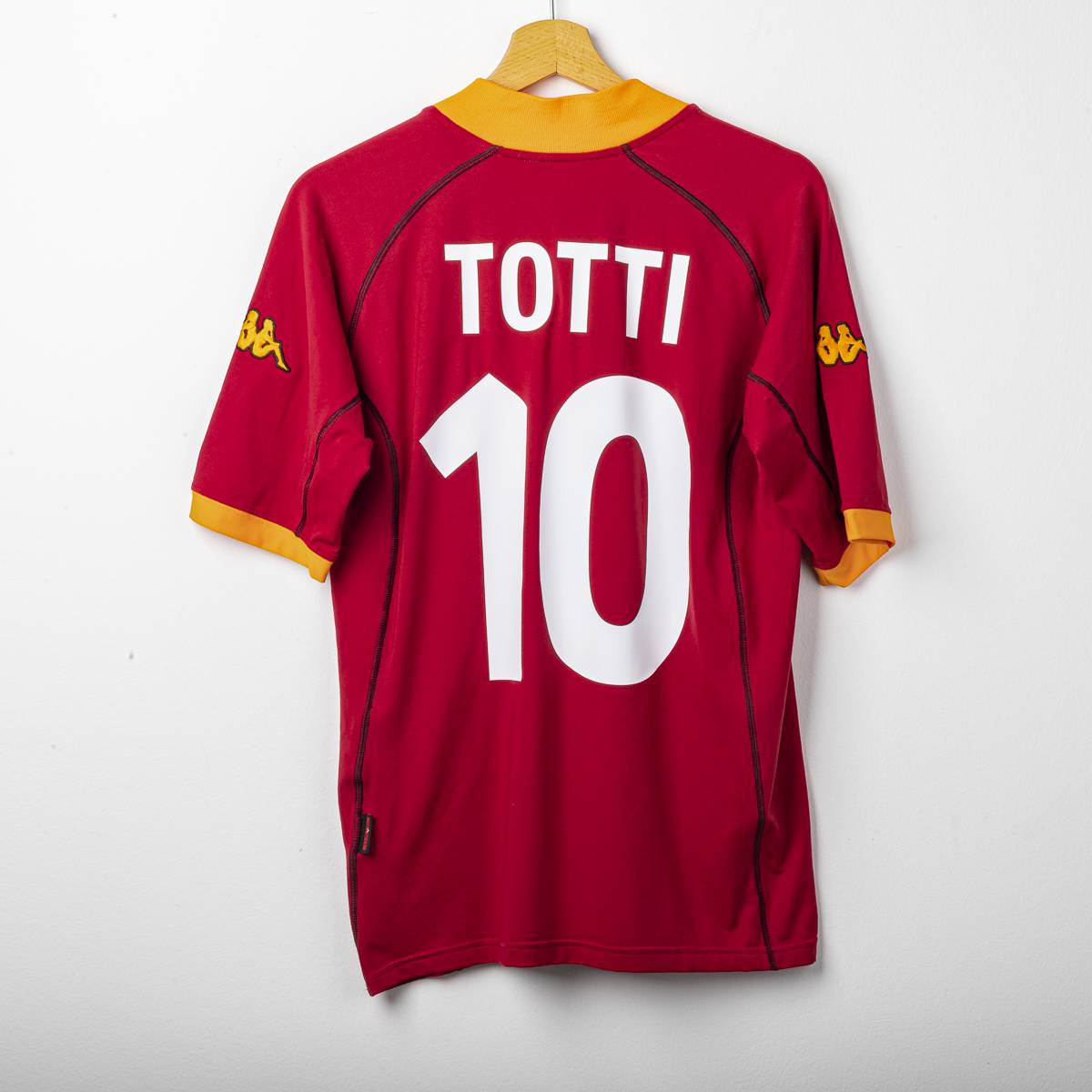 2001/2002 AS Roma Kappa Totti 10 Home Shirt  