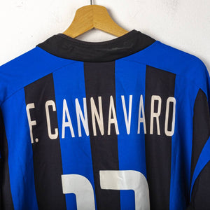 maglia home inter nike cannavaro n13 ML 2002/2003
