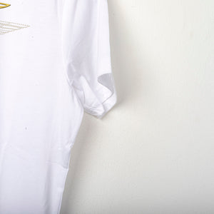 t-shirt lazio special bianca oro