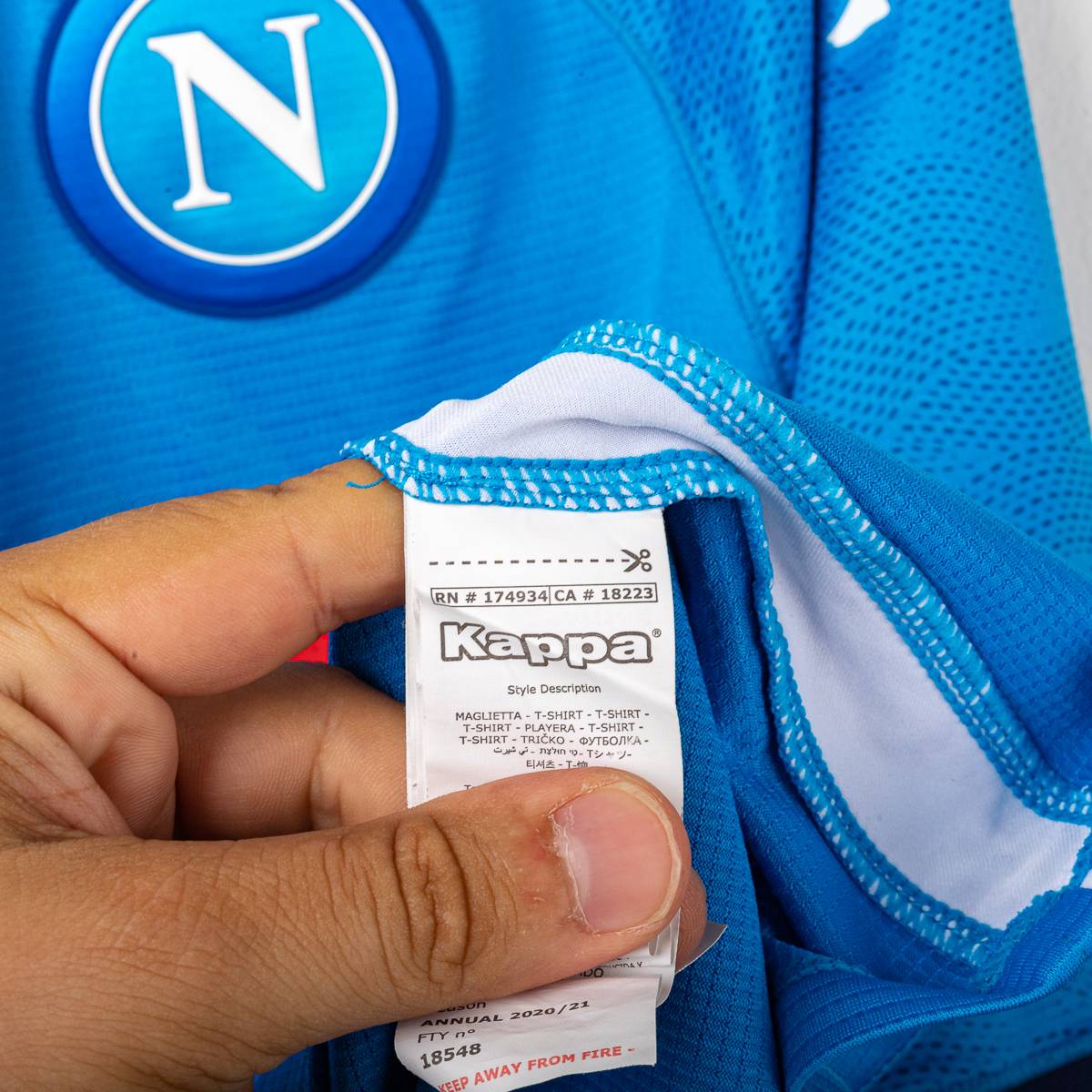 Maglia Home Ssc Napoli Kappa Mertens 14 2020/2021