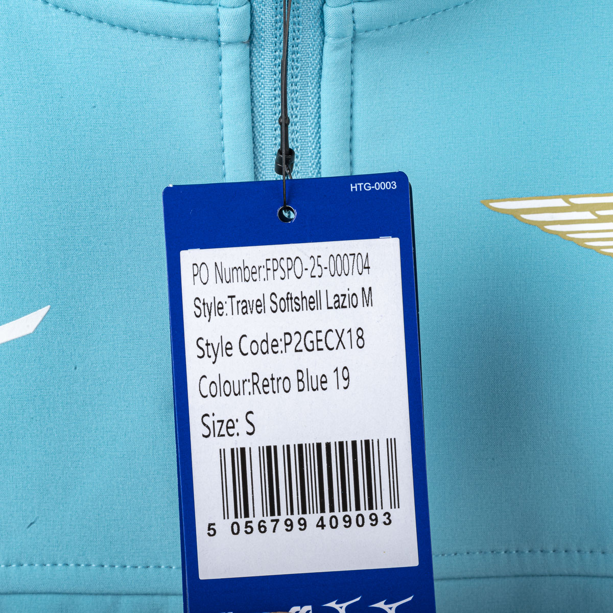 Giacca Travel Celeste Lazio Mizuno 2025/2026