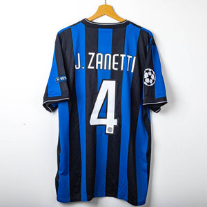 Inter Milan Nike Zanetti 4 UEFA 2009/2010 Home Shirt