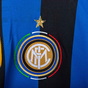 Inter Milan Nike Zanetti 4 UEFA 2009/2010 Home Shirt