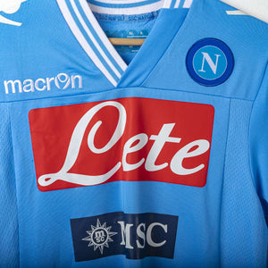 Napoli Macron Lete Cavani 7 2012/2013 Home Shirt