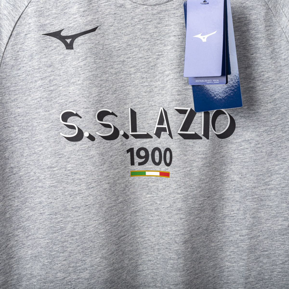 t-shirt  lazio 1900 mizuno grigia 2022/2023