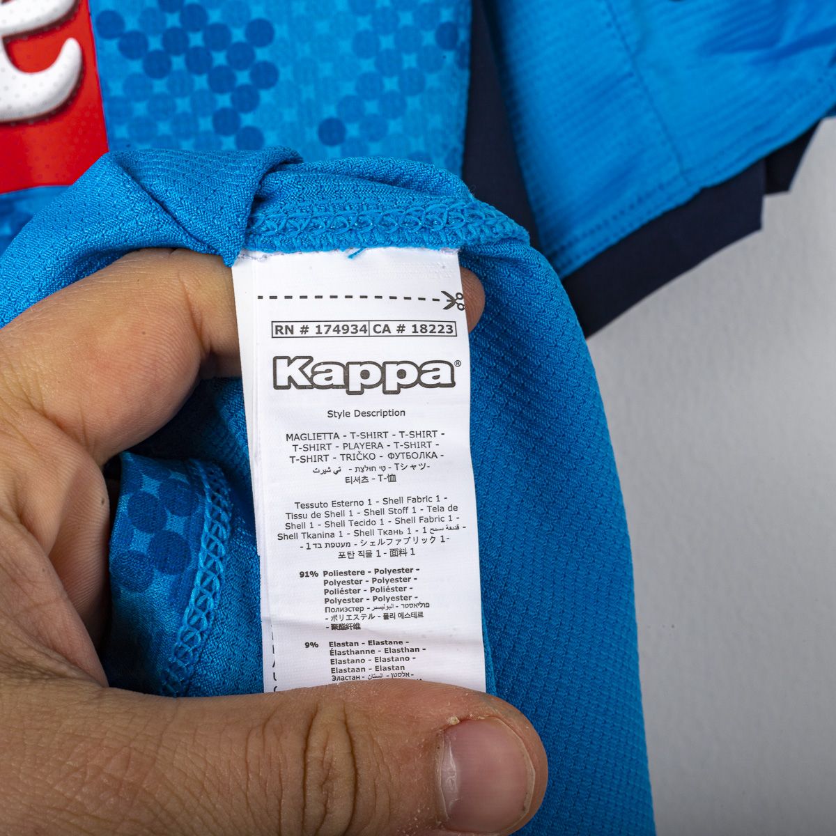 maglia home champions league napoli kappa Fabian 8 2019/2020
